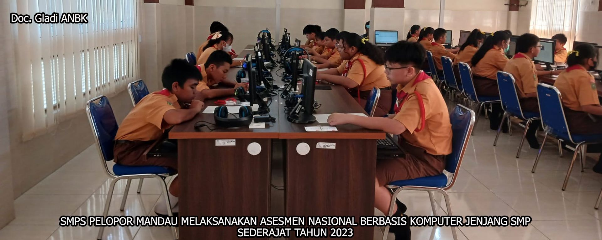 SMPS PELOPOR MANDAU MELAKSANAKAN ASESMEN NASIONAL BERBASIS KOMPUTER JENJANG SMP SEDERAJAT TAHUN 2023