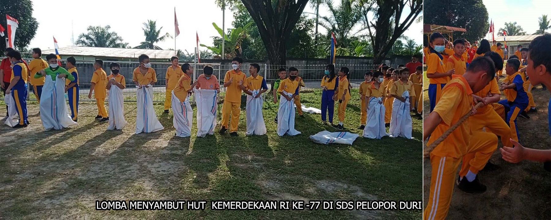 LOMBA MENYAMBUT HUT  KEMERDEKAAN RI KE 77 DI SDS PELOPOR DURI