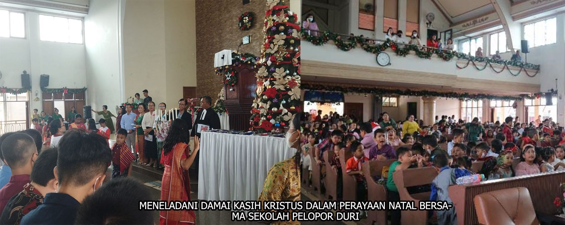 MENELADANI DAMAI KASIH KRISTUS DALAM PERAYAAN NATAL BERSAMA SEKOLAH PELOPOR DURI